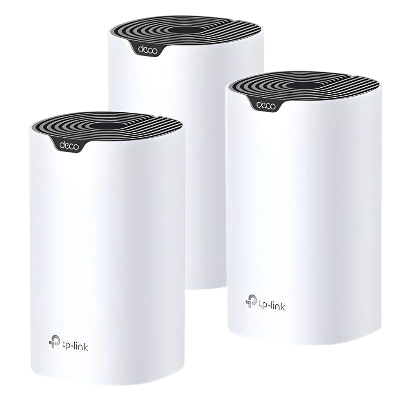 TP-Link Deco S7 3-Pack Blanc WiFi 5 1900Mbps Double bande 3 ports mesh 3 antennes Routeur