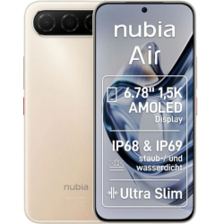 ZTE Nubia Air 5G 8GB/256GB Doré 6,78 pouces AMOLED 120Hz 50MP 5000mAh 33W NFC
