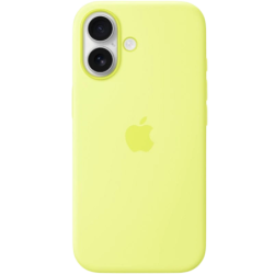 Étui en silicone avec Magsafe pour iPhone 17 - Jaune néon