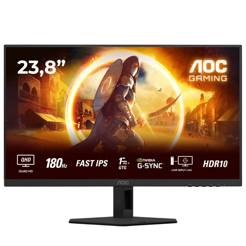 AOC Q24G4RE LED Noir 23,8 pouces 2K 180Hz 1ms Écran