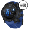 Garmin Instinct 3 45 mm Noir Bracelet Bleu 1,2 pouces AMOLED 18 jours 10ATM Smartwatch