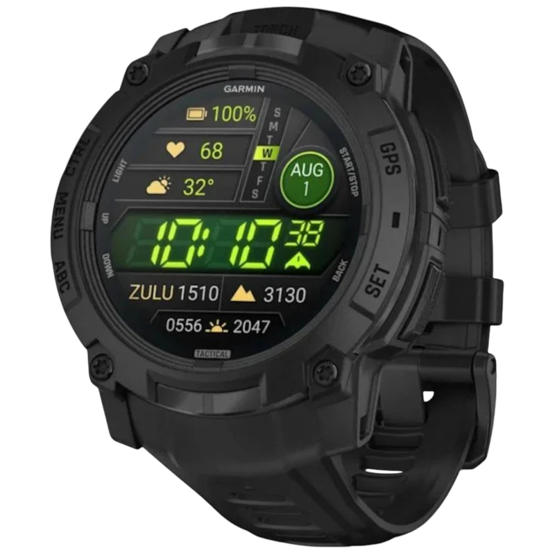 Garmin Instinct 3 Tactical Edition 50 mm Noir 1,3 pouces AMOLED 24 jours 10ATM Smartwatch