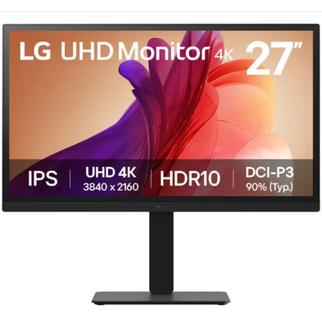 LG 27BA45U-B Noir 27 pouces 4K HDR10 5ms Écran