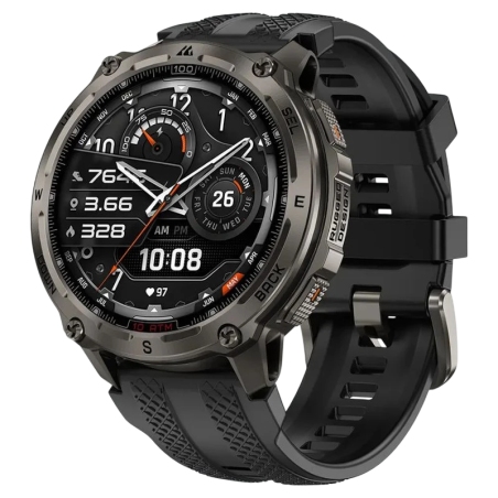 KOSPET Tank T4 32GB Noir 1,43 pouces AMOLED GPS Appels Bluetooth 15 jours 10ATM IP69K Smartwatch