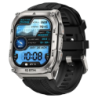 KOSPET Tank M4 32GB Argent 1,96 pouces AMOLED GPS Appels Bluetooth 15 jours 10ATM IP69K Smartwatch