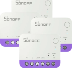 Sonoff MINI-RBS WiFi Smart Mini Roller Shutter (Pack 4) Matter et Contrôle par pourcentage Switch