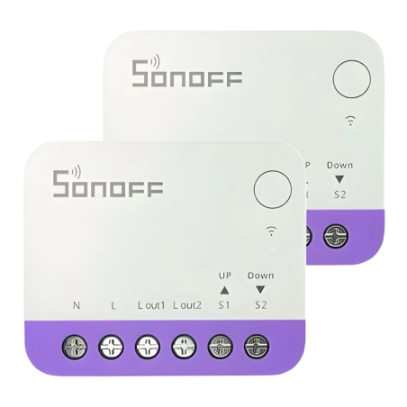 SONOFF MINI-RBS Blanc Pack ×2 WiFi compatible avec Alexa, Google et HomeKit Interrupteur de volets