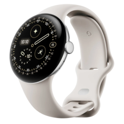 Google Pixel Watch 4 41 mm Argent Bracelet Porcelaine AMOLED GPS NFC 5ATM