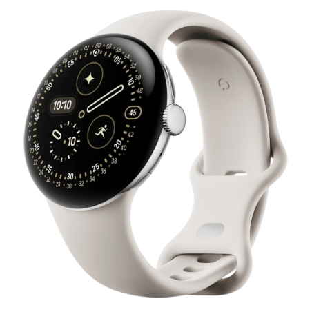Google Pixel Watch 4 41 mm Argent Bracelet Porcelaine AMOLED GPS NFC 5ATM