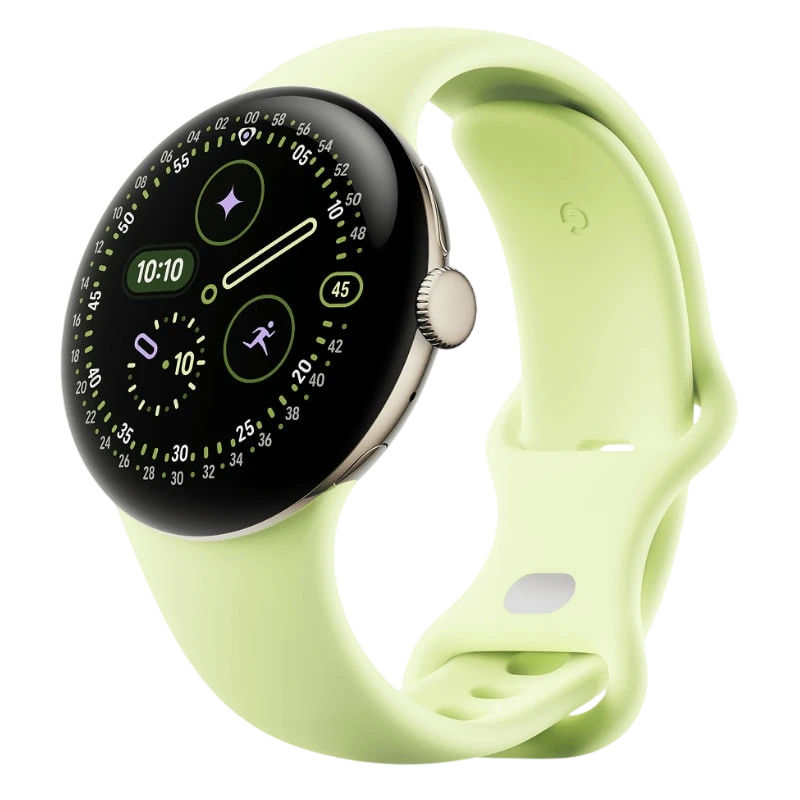 Google Pixel Watch 4 41 mm LTE Or Bracelet Vert AMOLED 5ATM