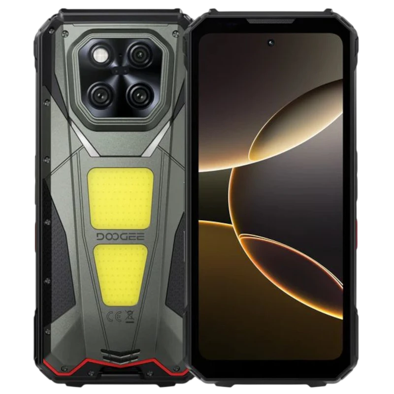 Doogee V Max Play 5G 16GB/512GB Gris Rugged avec projecteur IP68/IP69K 6,78 pouces IPS 120Hz 200MP 20500mAh 45W NFC
