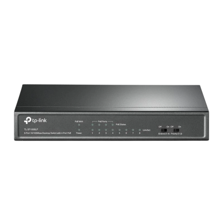 TP-Link TL-SF1008LP Fast Ethernet (10/100) PoE Switch de bureau