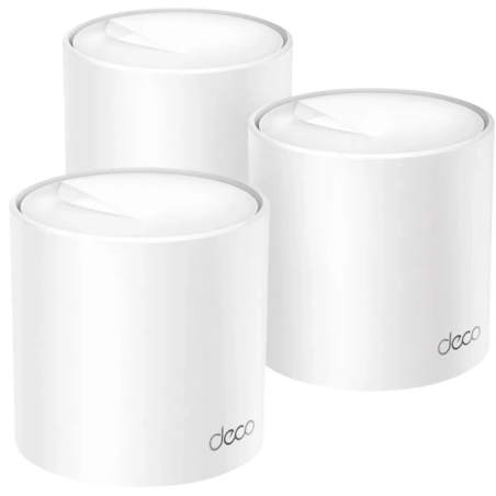 TP-LINK Deco X50 Pack de 3 Réseau maillé 3000 MBit/s 2,4 GHz, 5 GHz WiFi 6 3 ports 2 antennes Routeur