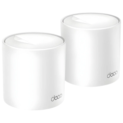TP-Link Deco X10 WiFi 6 Pack de 2 1500Mbps Double bande 2 ports mesh Répéteur WiFi