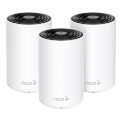 TP-Link Deco XE75 Tri-bande AXE5400 (3 Pack) Système WiFi 6E Mesh 3 ports 4 antennes