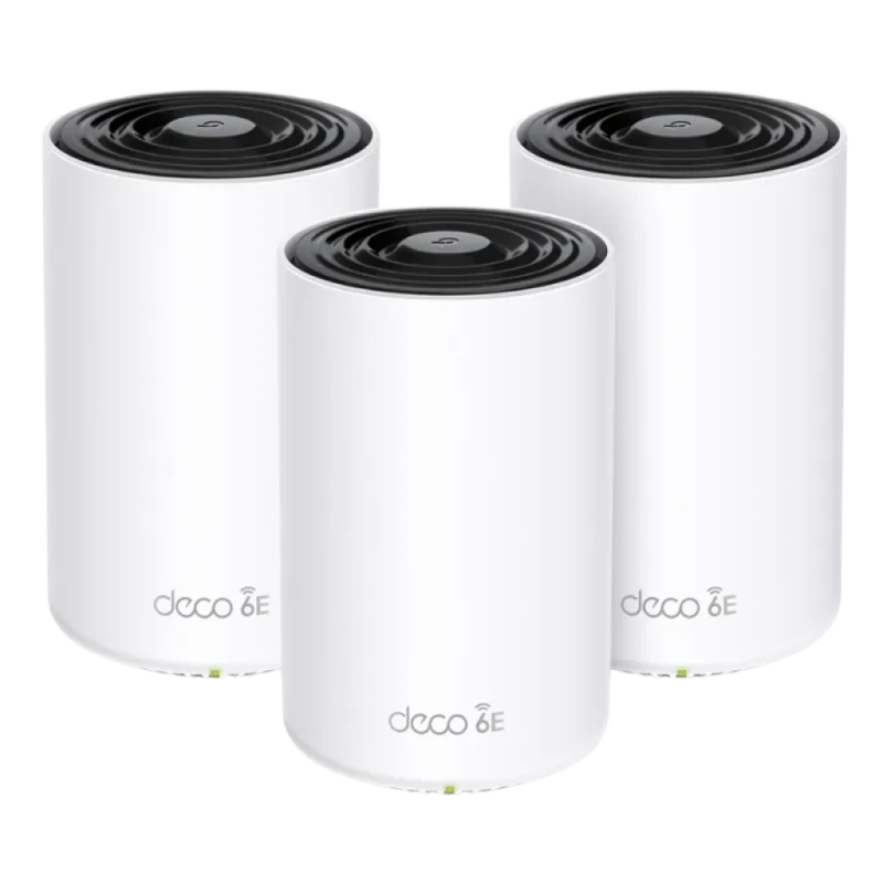 TP-Link Deco XE75 Tri-bande AXE5400 (3 Pack) Système WiFi 6E Mesh 3 ports 4 antennes