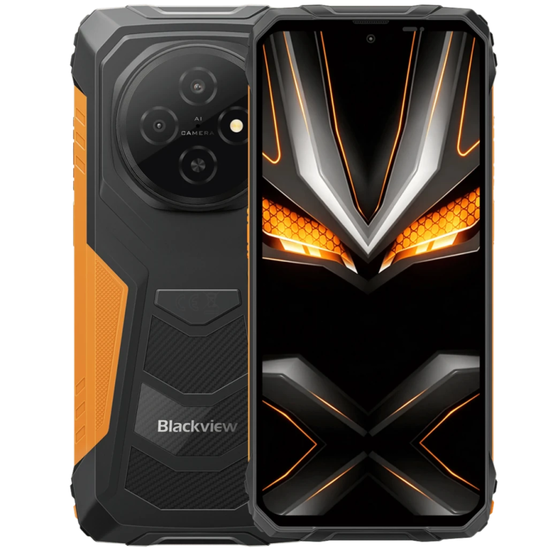 Blackview Fort 1 4GB/128GB Orange Rugged IP68/IP69K 6,56 pouces IPS 90Hz 16MP 10000mAh 18W NFC