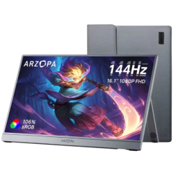 Arzopa Z1FC 16,1 pouces Full HD IPS 144Hz 13ms HDR Écran portable