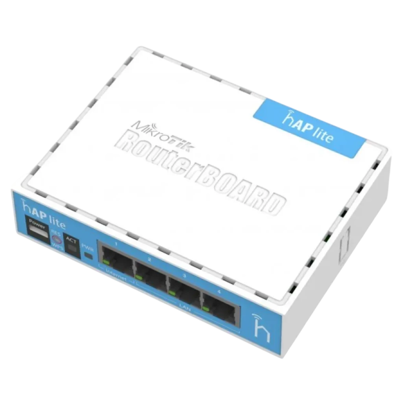Mikrotik Hap Lite Classic RB941-2ND WiFi 2,4 GHz 300 Mb/s Point d'accès