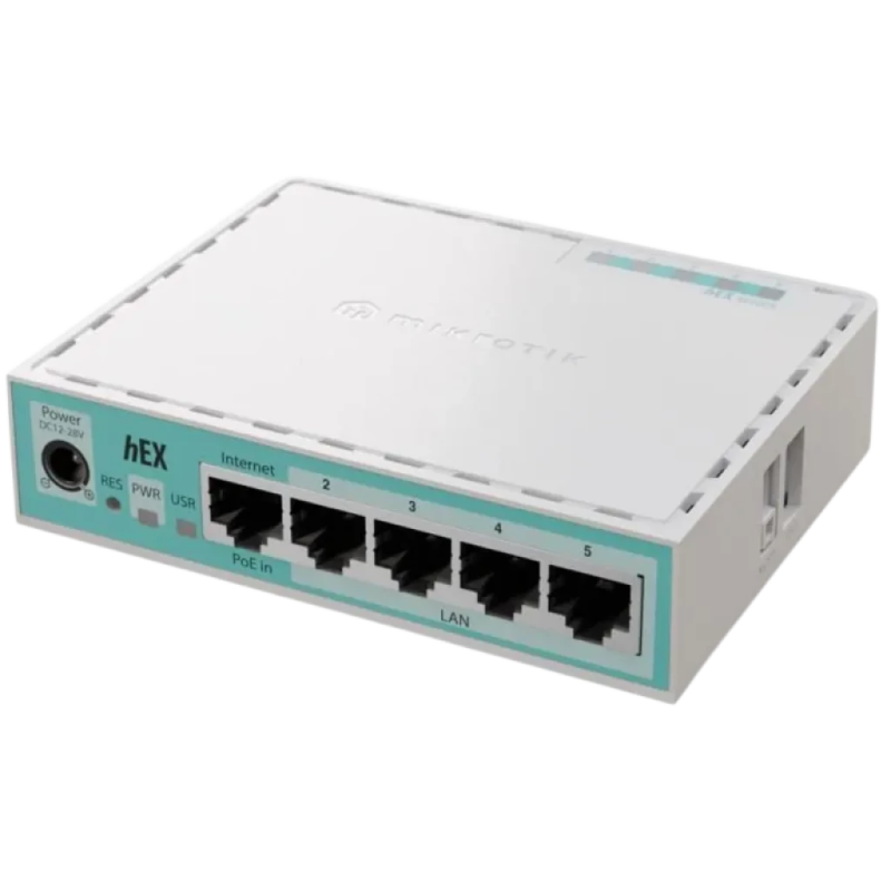 MikroTik E50UG hEX 1000Mb/s Gigabit Ethernet 5 ports PoE Routeur