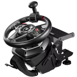 Thrustmaster T128 Simtask Pack PS5/PS4/PC et pédalier Force Feedback palettes de vitesse 13 boutons Volant de simulation
