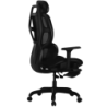 Powerbasic Pinhel Noire accoudoirs 4D inclinable appuie-tête coussin lombaire maille Chaise de bureau ergonomique