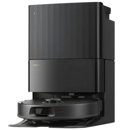 Roborock Qrevo 5AE Noir 12000Pa LiDAR lavage mops rotatifs autovidage 180 min 5200mAh Robot aspirateur