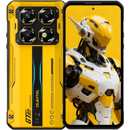Oukitel WP60 5G 16GB/512GB Jaune Rugged IP68/IP69K 7,2 pouces IPS 120Hz 108MP 10000mAh 33W NFC