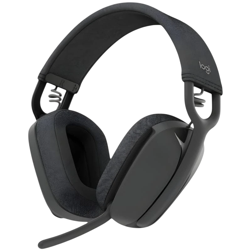 Logitech Zone Vibe 100 Gris Arceau Bluetooth 5.2 20h Multipoint Casque sans fil