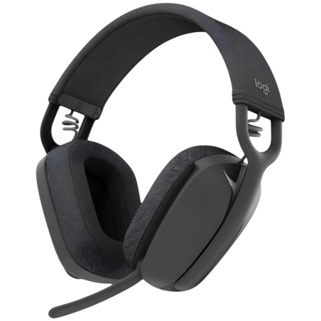 Logitech Zone Vibe 100 Gris Arceau Bluetooth 5.2 20h Multipoint Casque sans fil