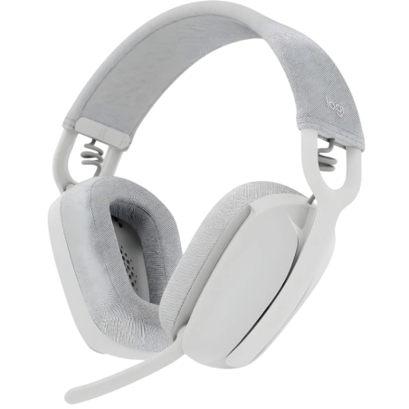 Logitech Zone Vibe 100 Blanc Arceau Bluetooth 5.2 20h Multipoint Casque sans fil