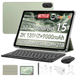 Blackview Mega 2 Set 4G 12GB/256GB Vert 12 pouces IPS 16MP 9000mAh Tablet