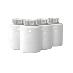 Tado Pack ×4 Matter Thread compatible avec Alexa, Google et HomeKit Tête thermostatique