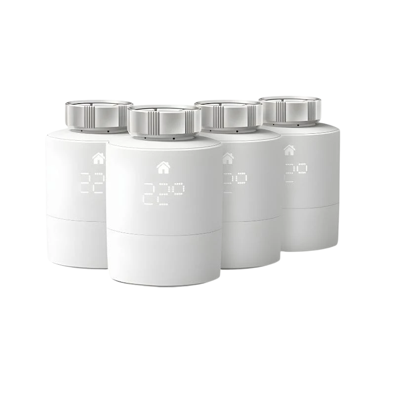 Tado Pack ×4 Matter Thread compatible avec Alexa, Google et HomeKit Tête thermostatique