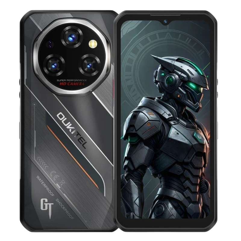 Oukitel WP62 5G 12GB/512GB Noir Rugged IP68/IP69K 6,58 pouces AMOLED 120Hz 108MP 11000mAh 33W NFC