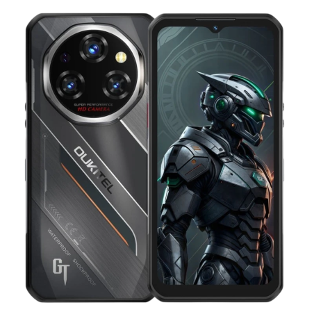 Oukitel WP62 5G 8GB/256GB Noir Rugged IP68/IP69K 6,58 pouces AMOLED 120Hz 108MP 11000mAh 33W NFC
