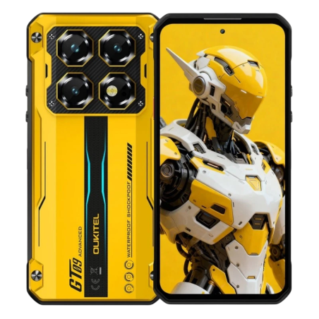 Oukitel WP60 5G 8GB/256GB Jaune Rugged IP68/IP69K 7,2 pouces IPS 120Hz 108MP 10000mAh 33W NFC