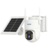 Escam QFS71 3MP 4G Solar vision nocturne PTZ audio bidirectionnel Caméra de surveillance