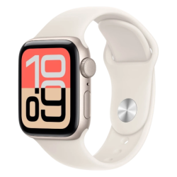 Apple Watch SE 3 GPS 40 mm Blanc stellaire avec bracelet sport blanc S/M