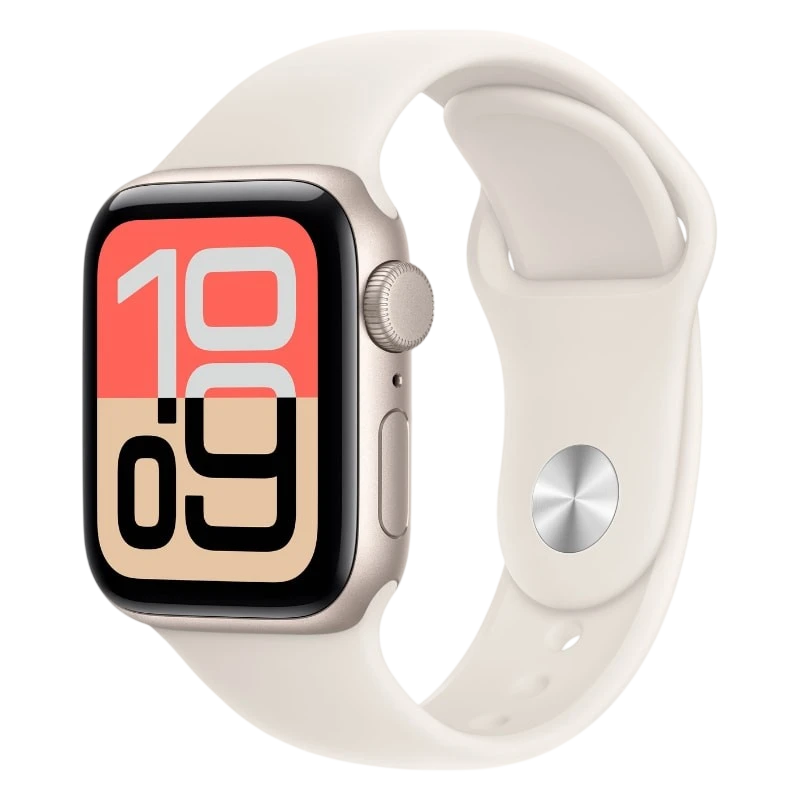 Apple Watch SE 3 GPS 40 mm Blanc stellaire avec bracelet sport blanc M/L