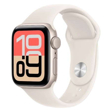 Apple Watch SE 3 GPS 40 mm Blanc stellaire avec bracelet sport blanc M/L