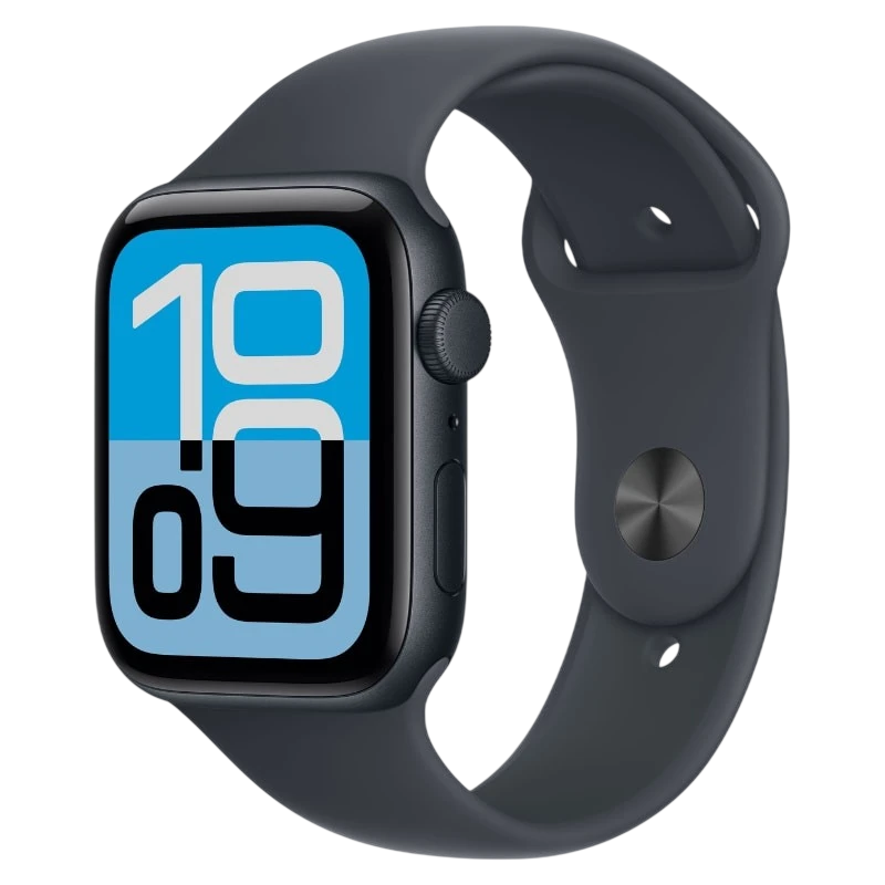 Apple Watch SE 3 GPS + Cellular 44 mm Midnight avec bracelet sport Noir M/L