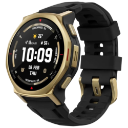 Amazfit T-Rex 3 Pro Doré 1,32 pouces AMOLED GPS NFC Appels Bluetooth 19 jours +180 sports 10ATM Smartwatch