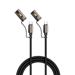 Câble ultra-résistant à charge rapide 3 en 1 240 W USB-C