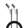 Câble ultra-résistant à charge rapide 3 en 1 240 W USB-C