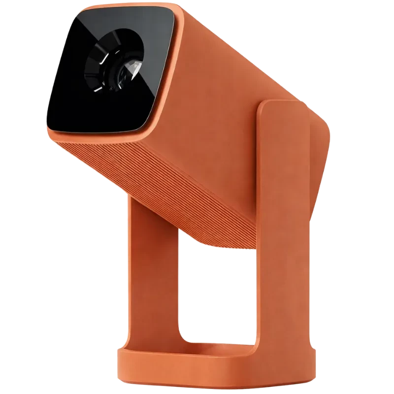 Wanbo Cube 1 350 Lumens HD WiFi Orange LED Android TV 11 Bluetooth 5.0 correction trapézoïdale automatique Projecteur