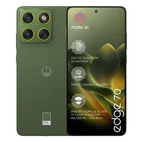 Motorola Edge 70 5G 12GB/512GB Vert 6,7 pouces AMOLED 120Hz 50MP 4800mAh 68W NFC