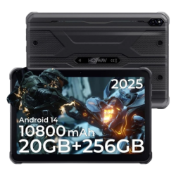 Hotwav R10 Pro 4G 8GB/256GB Noir Rugged IP68/IP69K 10,1 pouces IPS 13MP 10800mAh Tablet