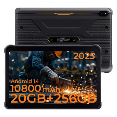 Hotwav R10 Pro 4G 8GB/256GB Orange Rugged IP68/IP69K 10,1 pouces IPS 13MP 10800mAh Tablet