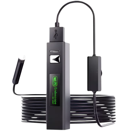 Endoscope WiFi 8 mm Auto Focus 5 MP (Android/iPhone) – Câble flexible – 3,5 m